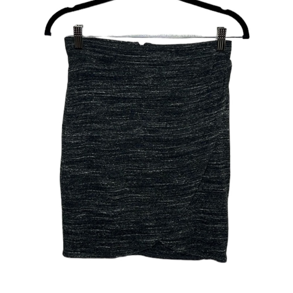 Dolan Left Coast Black Heather Knit Pencil Skirt Women's Size XS